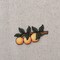 Oranges on Tree Branch, Fruit, Food, Embroidered, Iron on Patch